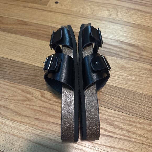 Torrid Black Slip On Adjustable Band Open Toe Slide Sandals Size 8** - Picture 7 of 12